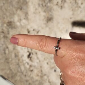 Cross Ring Size 8 Fashion Jewelry